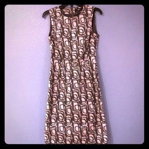 H&M Dress Light Gray with Dark Gray sheath Sz 4